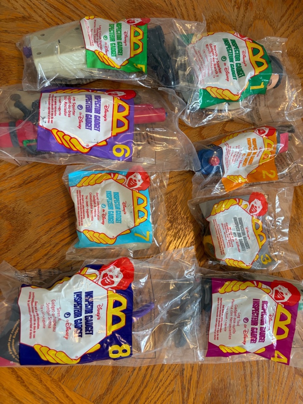McDonald’s Inspector Gadget Complete set  1999